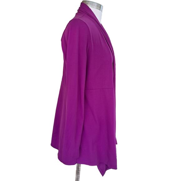 Athleta Agara Wrap Cardigan Jacket Purple Causal Athleisure - Picture 3 of 9
